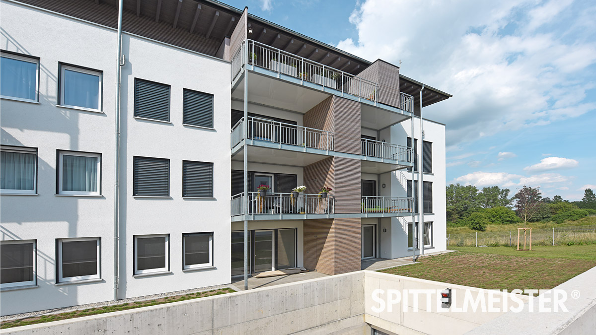 Spittelmeister Balkonsysteme am Neubau in Crailsheim